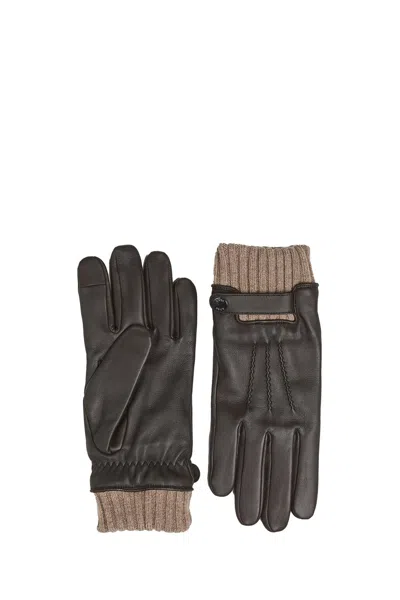 Hugo Boss Boss Hydren R Gloves In Brown