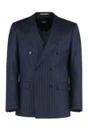Hugo Boss Boss I Wear A Slim Fit Two-piece Suit Made Of Virgin Wool. In Blue