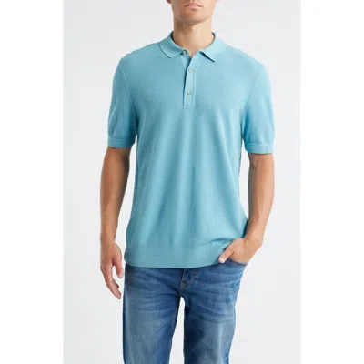 Hugo Boss Boss Iannotti Cotton Blend Polo In Brown