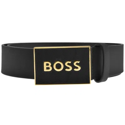 Hugo Boss Boss Icon Leather Belt Black