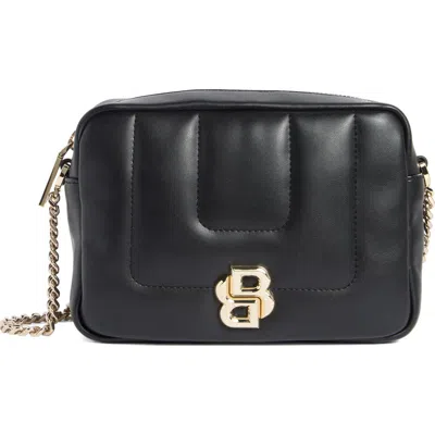 Hugo Boss Boss Icon Zip Crossbody Bag In Black
