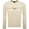 Hugo Boss Boss Iconic Sweatshirt Open White In Multi