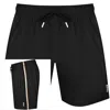 Hugo Boss Boss Iconic Swim Shorts Black In Animal Print