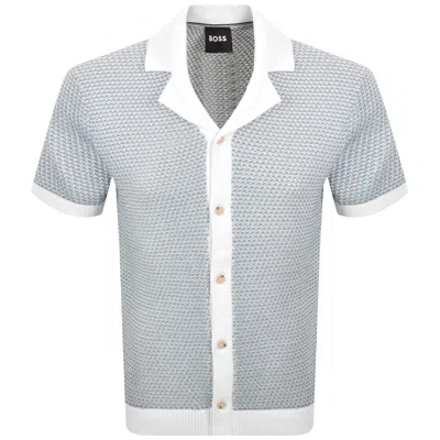 Hugo Boss Boss Iconico Knit Polo Pastel Blue