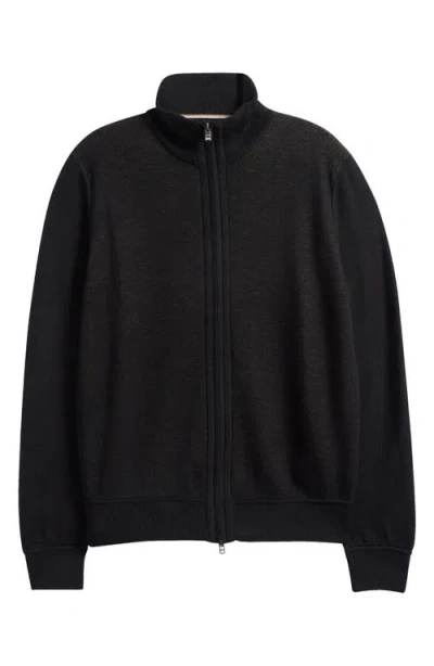 Hugo Boss Boss Illarione Mixed Media Jacket In Black