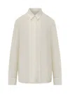 Hugo Boss Boss Ivory Silk Boss Shirt In Neutral