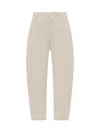 Hugo Boss Boss Ivory Slim Fit Trousers Boss In Neutral