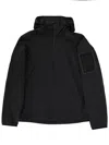 Hugo Boss Hooded Jacket J Airnix Long Sleeves In Black