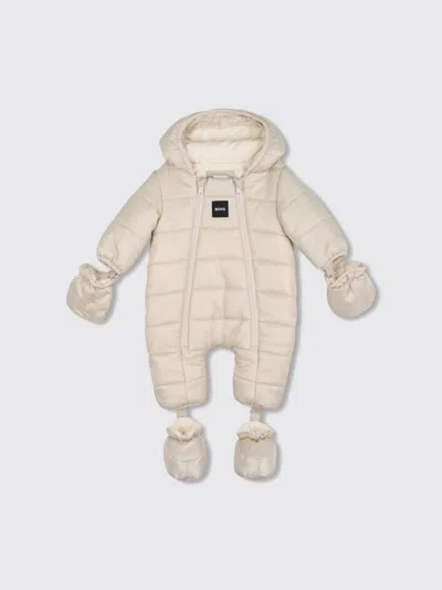 Hugo Boss Babies' Boss Jacket Kids Color Beige In White