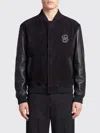 Hugo Boss Textured Microfiber Bomber Jacket In Black