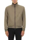 Hugo Boss Reversible Blouson Jacket With Water-repellent Finish In Green
