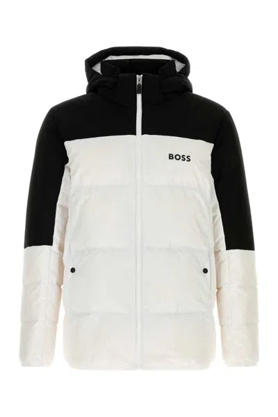 Hugo Boss White Polyester Down Jacket