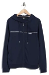 Hugo Boss Boss James Hooded Jacket In Blue
