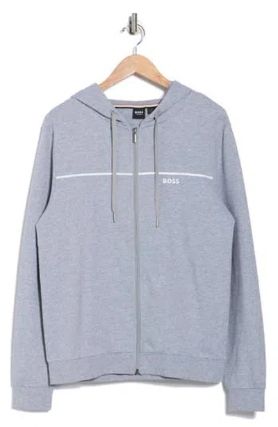 Hugo Boss Boss James Hooded Jacket In Gray