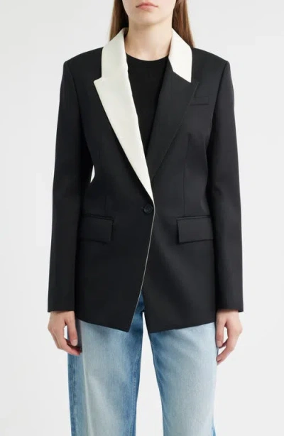 Hugo Boss Boss Janka 6 Colorblock Wool Blazer
