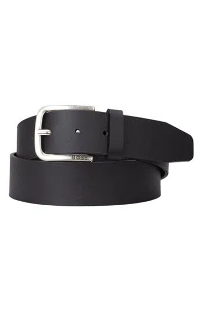 Hugo Boss Boss Janni Leather Belt In Black
