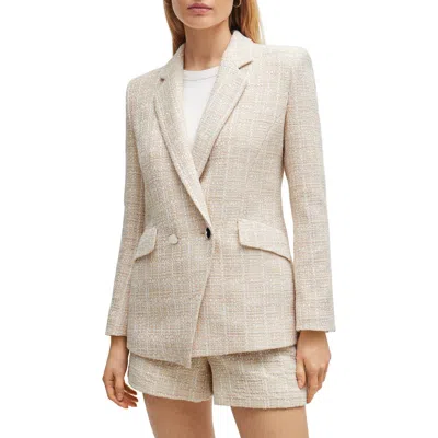 Hugo Boss Boss Jarinara 3 Tweed Blazer In Open Misc