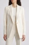 Hugo Boss Boss Jasena Textured One-button Blazer