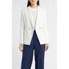 Hugo Boss Boss Jatawa Double Breasted Tweed Blazer In Soft Cream