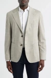 Hugo Boss Boss Jeff Regular Fit Beige Wool Mélange Sport Coat In Neutral