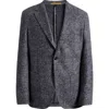 Hugo Boss Boss Jeff Regular Fit Check Virgin Wool, Silk & Cashmere Sport Coat In Gray