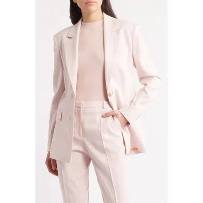Hugo Boss Boss Jerela Longline Blazer In Crystal Melange