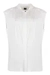 Hugo Boss Boss Jersey Blouse In White