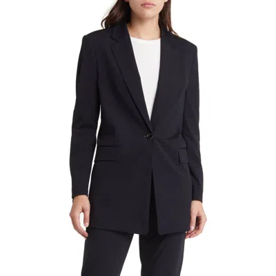 Hugo Boss Boss Jexotta Notch Lapel Blazer In Blue