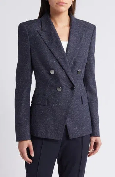 HUGO BOSS BOSS JIA DOUBLE BREASTED WOOL BLEND BLAZER