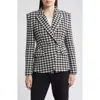 Hugo Boss Boss Jia Houndstooth Double Breasted Blazer