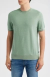 Hugo Boss Boss Jianfranco Cotton T-shirt In Green