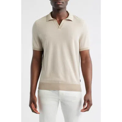 Hugo Boss Boss Jianluca Johnny Collar Polo In White