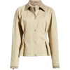 Hugo Boss Boss Jilima Stretch Cotton Jacket In Neutral