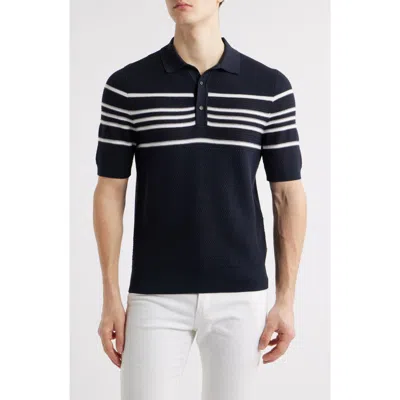 HUGO BOSS BOSS JIUSEPPE SILK & COTTON POLO