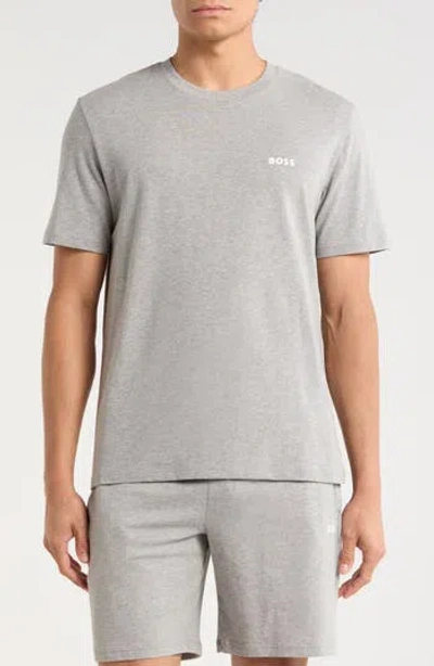 Hugo Boss Boss Joe Crewneck Pajama T-shirt In Gray