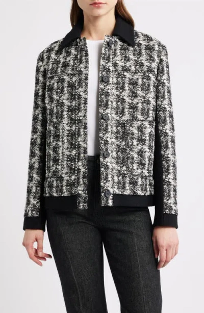 Hugo Boss Boss Joloria Tweed Jacket In Animal Print