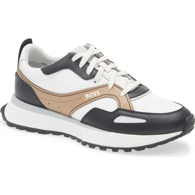 Hugo Boss Boss Jonah Runn Sneaker In Brown