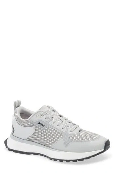 Hugo Boss Boss Jonah Trainer Sneaker In Open White