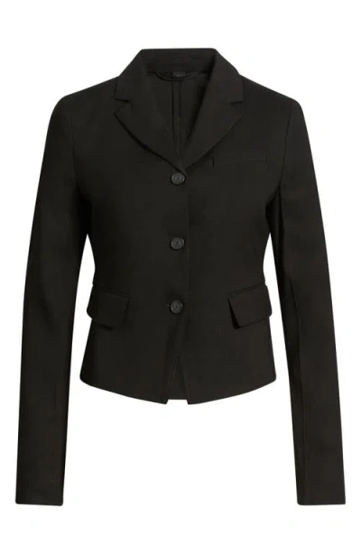 Hugo Boss Boss Jori Linen Blend Jacket In Black