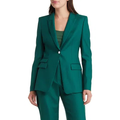 Hugo Boss Juicylara One-button Virgin Wool Blazer In Neplica