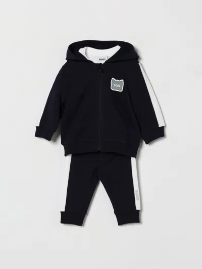 Hugo Boss Babies' Boss Jumpsuit Kids Color Blue In Black