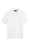 Hugo Boss Boss Justin Silk & Cotton Polo Sweater In White