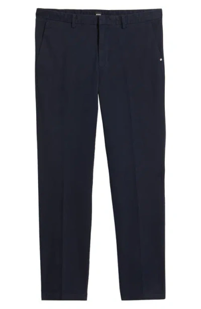 Hugo Boss Boss Kaito Slim Leg Pants In Dark Blue