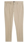 Hugo Boss Slim-fit Chinos In Stretch-cotton Gabardine In Open Beige