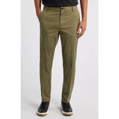 Hugo Boss Boss Kane Cotton Blend Chinos In Green