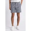 Hugo Boss Floral-print Bermuda Shorts In Dark Blue