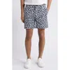 Hugo Boss Floral-print Bermuda Shorts In Dark Blue