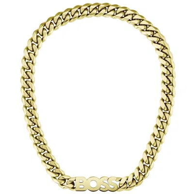 Hugo Boss Boss Kassy Chain Necklace Gold