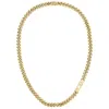 Hugo Boss Boss Kassy Chain Necklace Gold In Brown