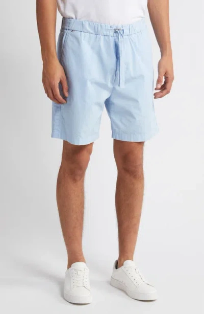Hugo Boss Boss Kenosh Stretch Cotton Shorts In Light Blue